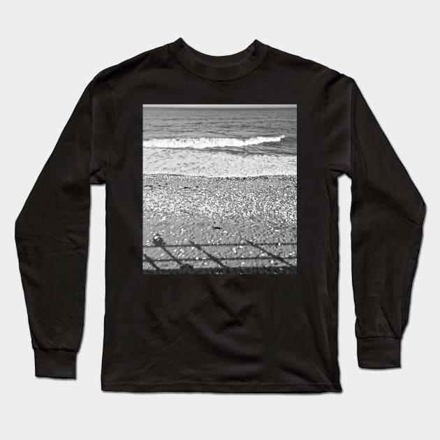 Rock and Pebble Beach Installation Long Sleeve T-Shirt by Alchemia